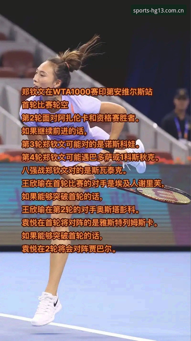2026法网女单抽签解析：郑钦文保分压力与王欣瑜突围之路